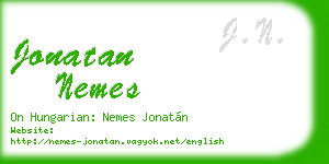 jonatan nemes business card